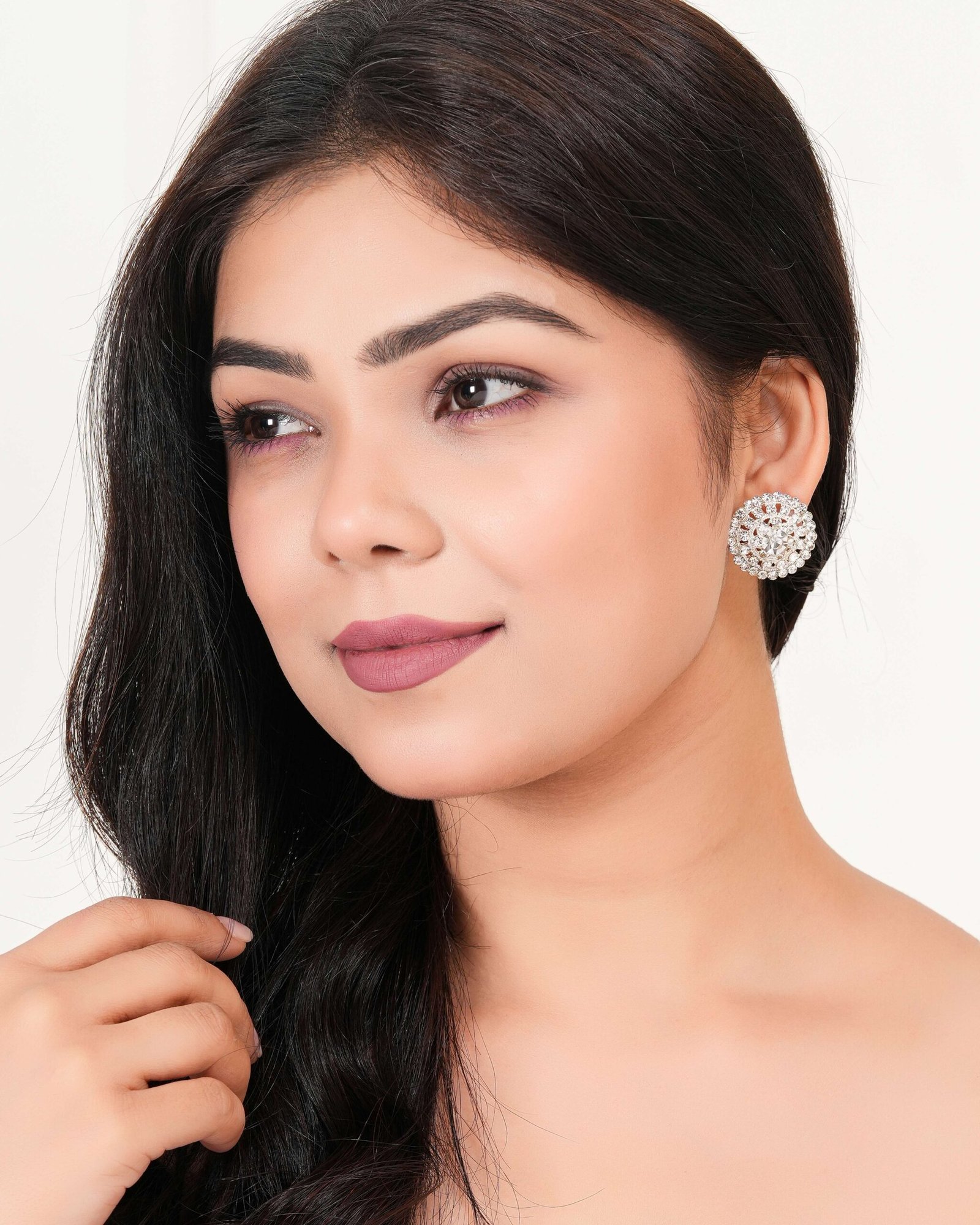 Women’s Dot Design Bali Earrings, Indian Hoops, Mandala Hoops, Chakra Earrings – Bali Hoops