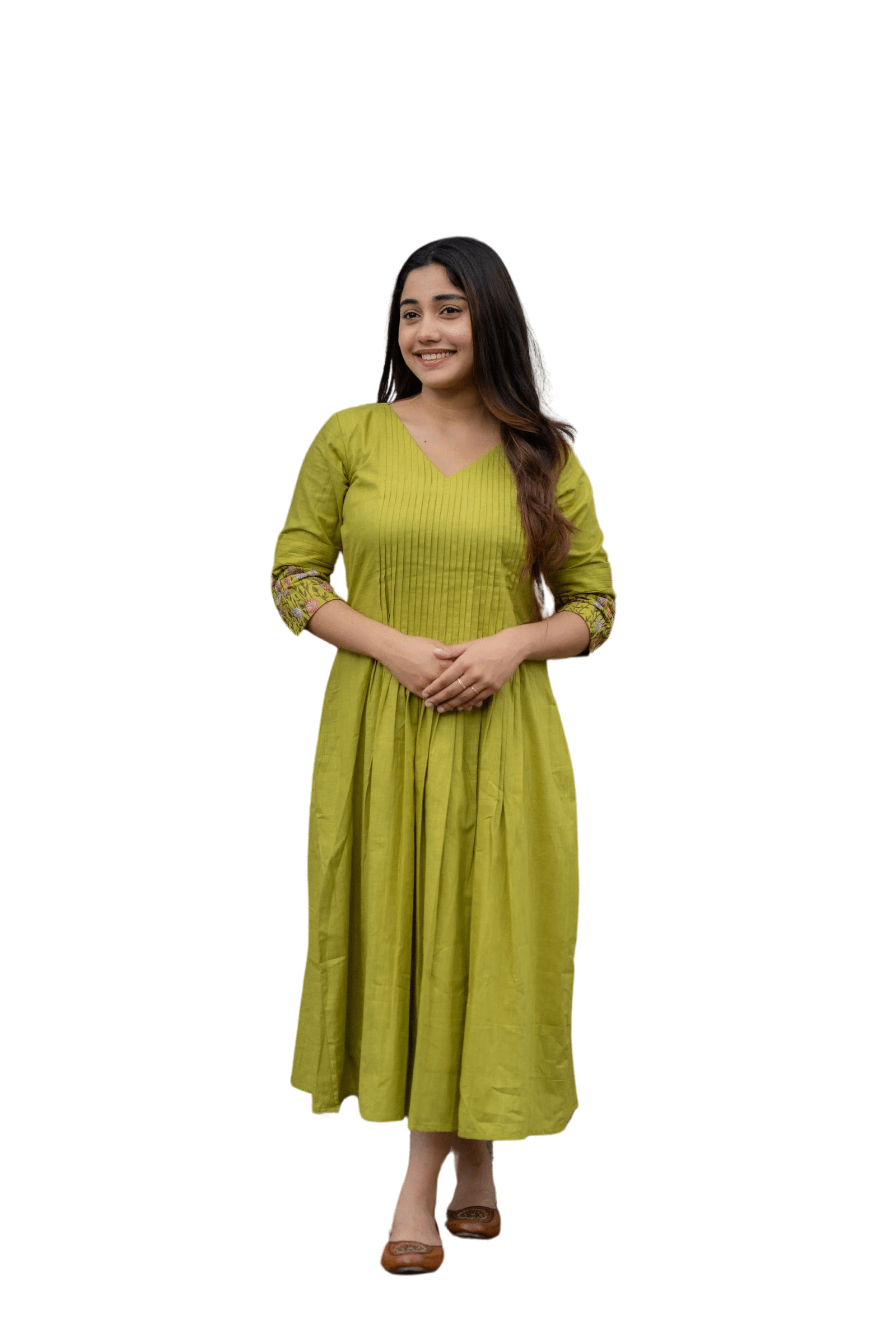Radiate Elegance ? Women’s Chic Embroidered Kurta Pant Set (XL)
