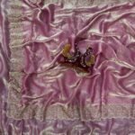 Pink Space Silk saree with intricate Jarkhan Diamond work – NC-5434
